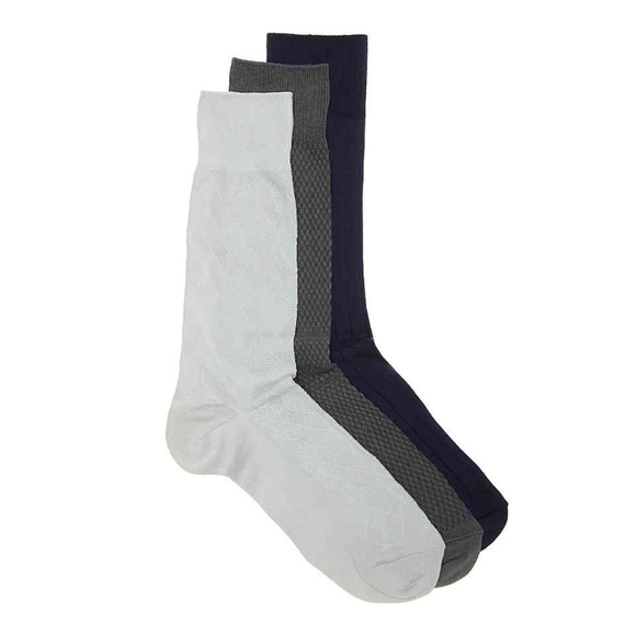 Cole Haan Argyle Men’s Crew Socks 3PK - Picture 2 of 6